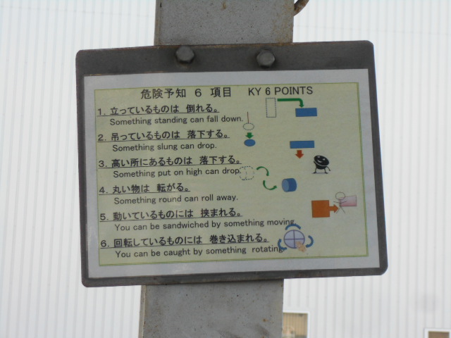 イラスト付き外国語掲示物